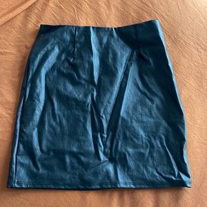 WINDSOR Black Leather skirt